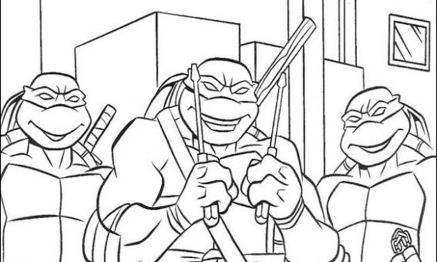 Coloring pages: Teenage Mutant Ninja Turtles