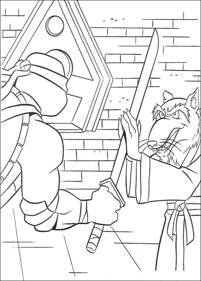 teenage mutant ninga turtles coloring pages