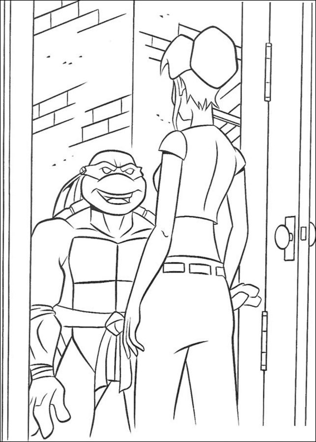 Coloring pages: Teenage Mutant Ninja Turtles