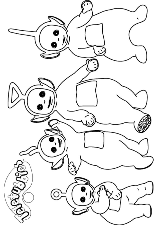 Coloring pages: Teletubbies 2