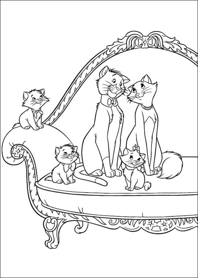 Coloring pages: The Aristocats 3