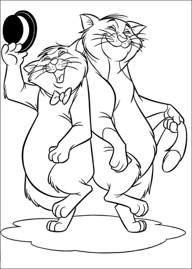 Coloring pages: The Aristocats 4