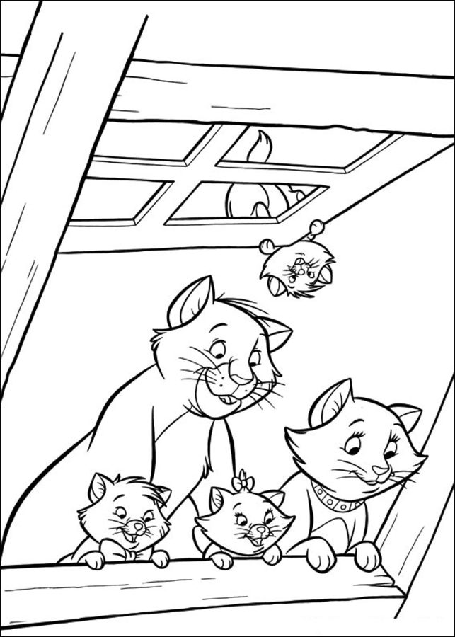 Coloring pages: The Aristocats 6