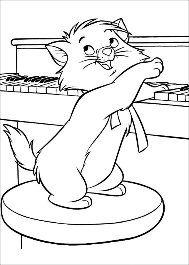 Coloring pages: The Aristocats 7