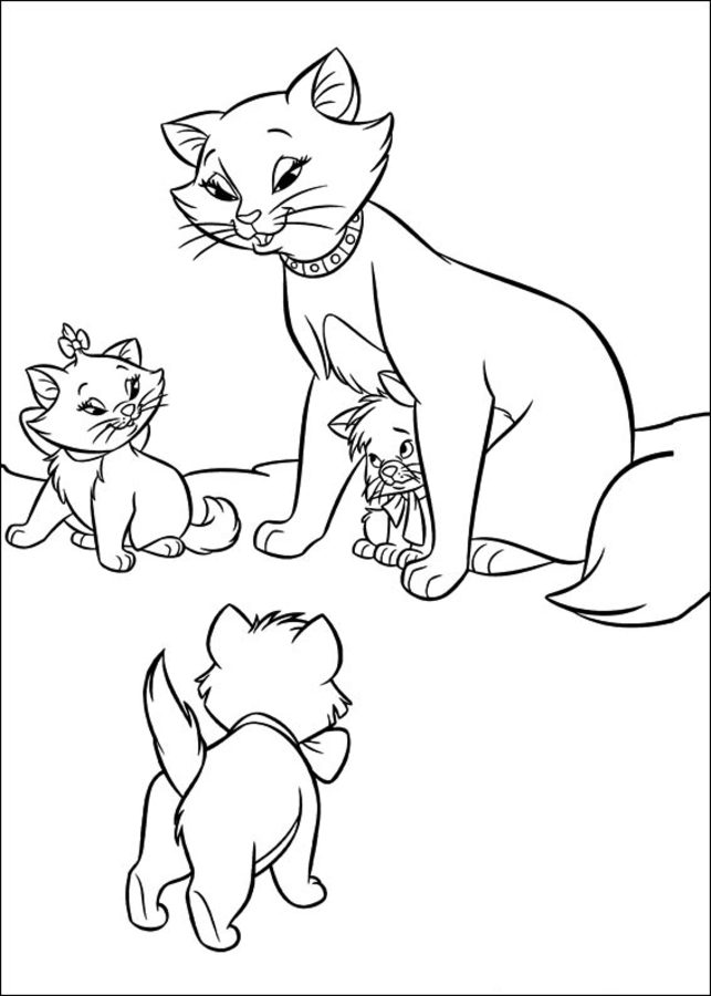 Coloring pages: The Aristocats 8