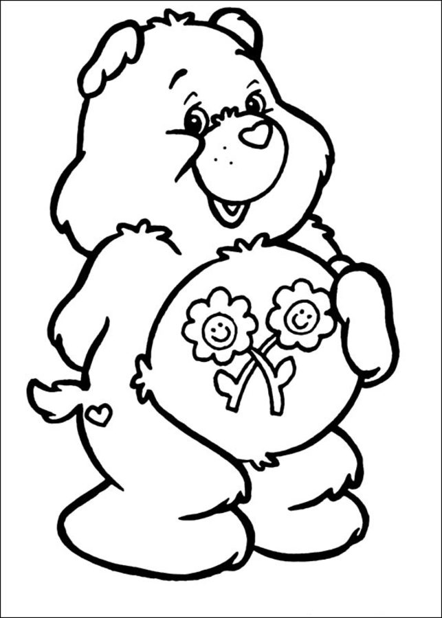 Coloring pages: Care Bears