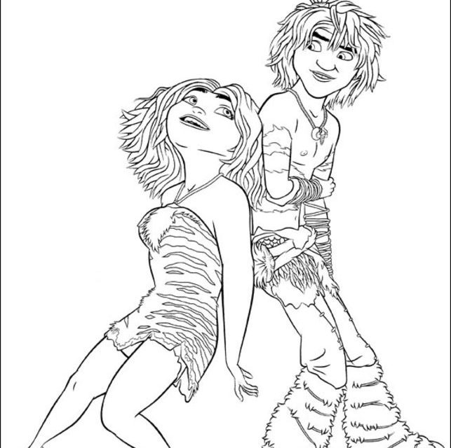 Coloring pages: The Croods