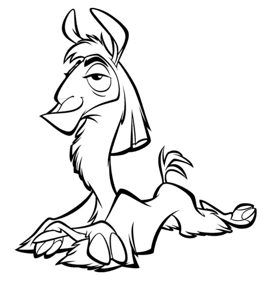 Coloring pages: The Emperor's New Groove
