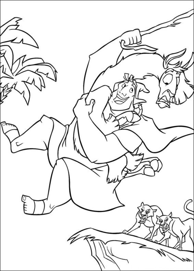 Coloring pages: The Emperor's New Groove