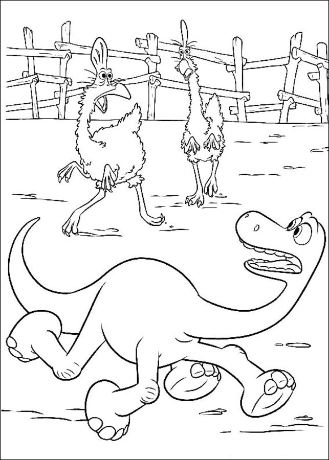 Kolorowanki: Dobry dinozaur