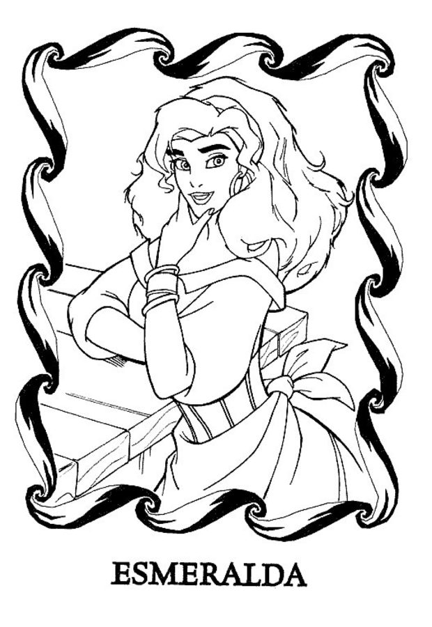 Coloring pages: The Hunchback of Notre Dame 4