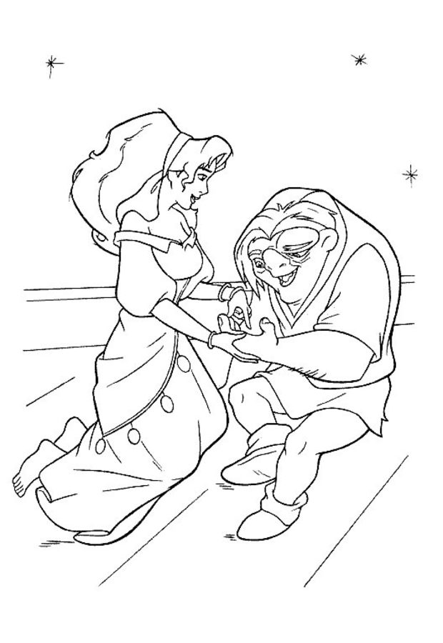 Coloring pages: The Hunchback of Notre Dame 5