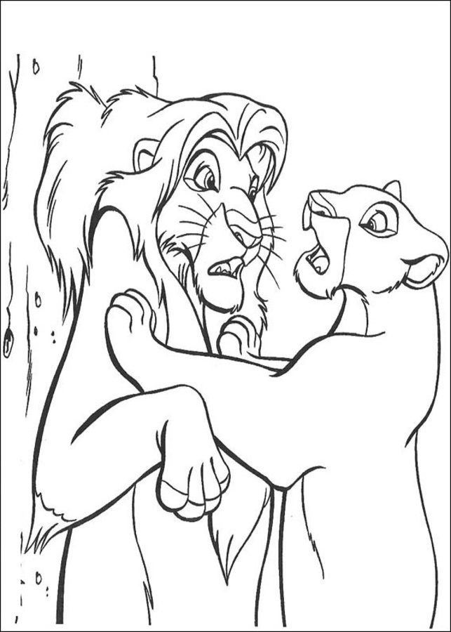 Dibujos para colorear: El rey león