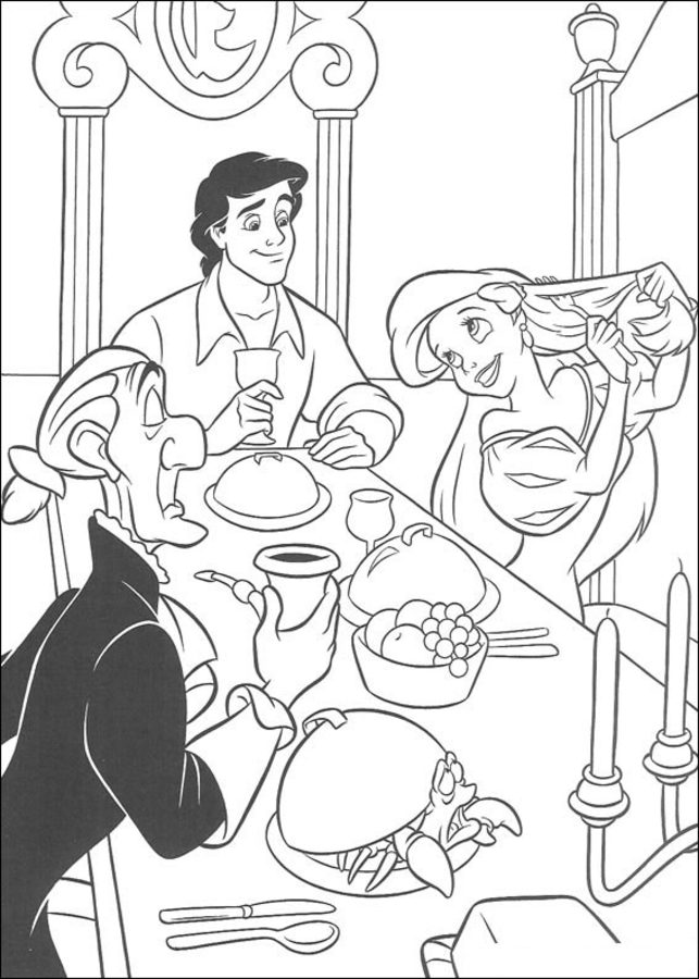 Coloring pages: The Little Mermaid