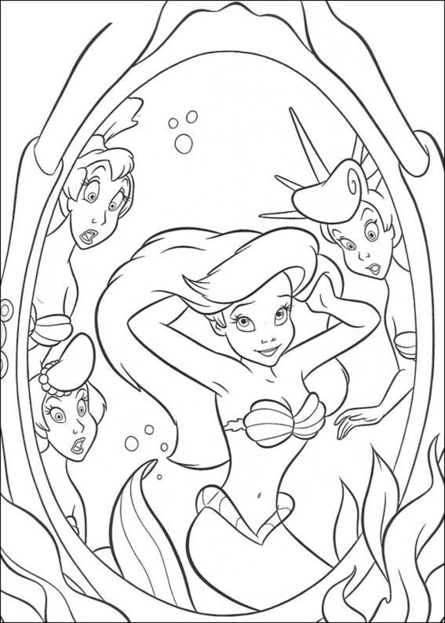 Coloring pages: The Little Mermaid