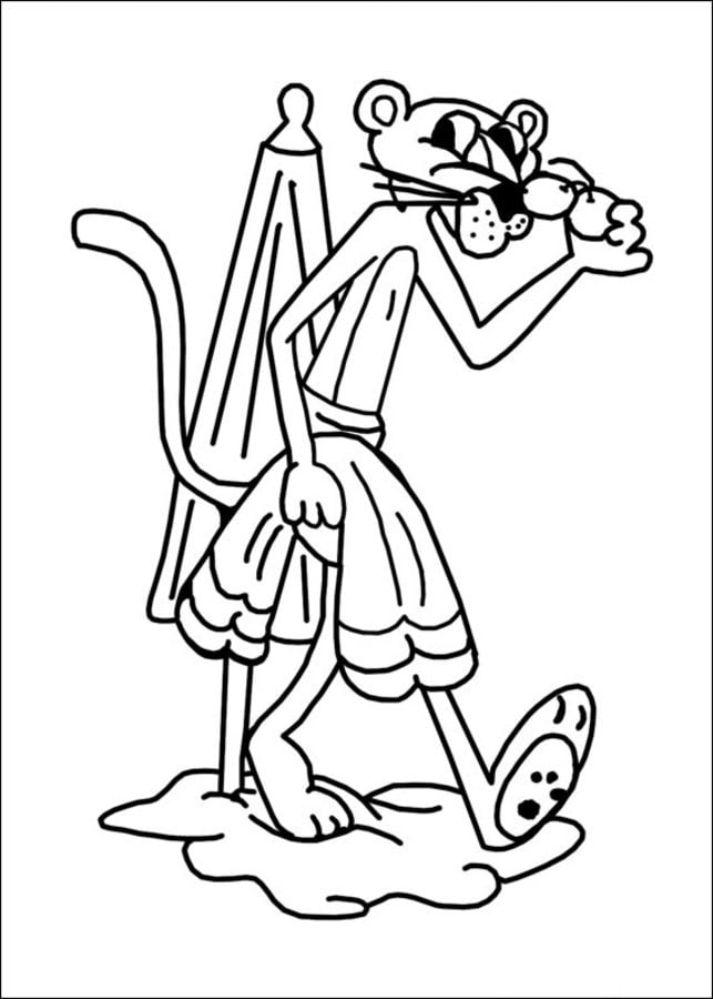 Coloring pages: Pink Panther