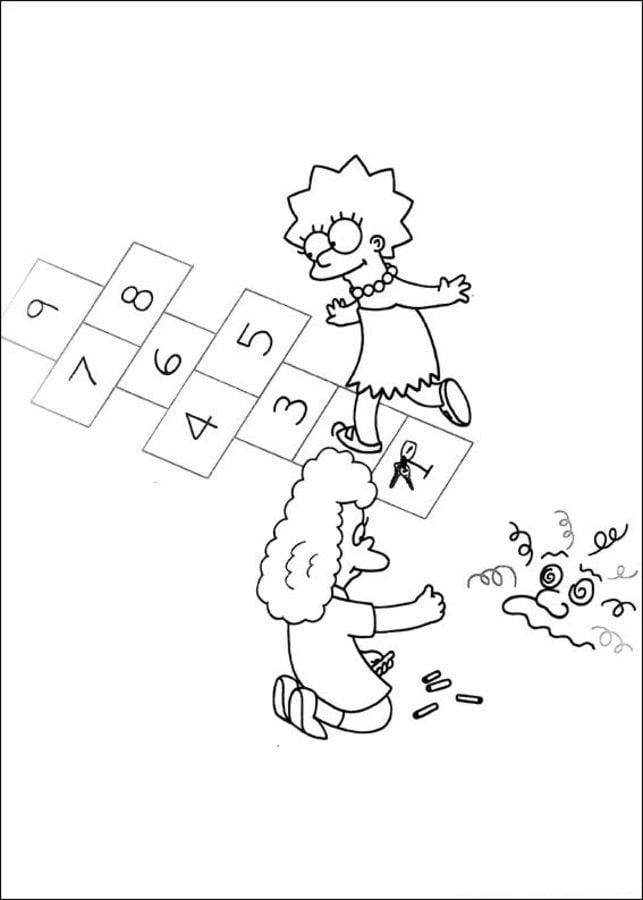 Coloring pages: The Simpsons