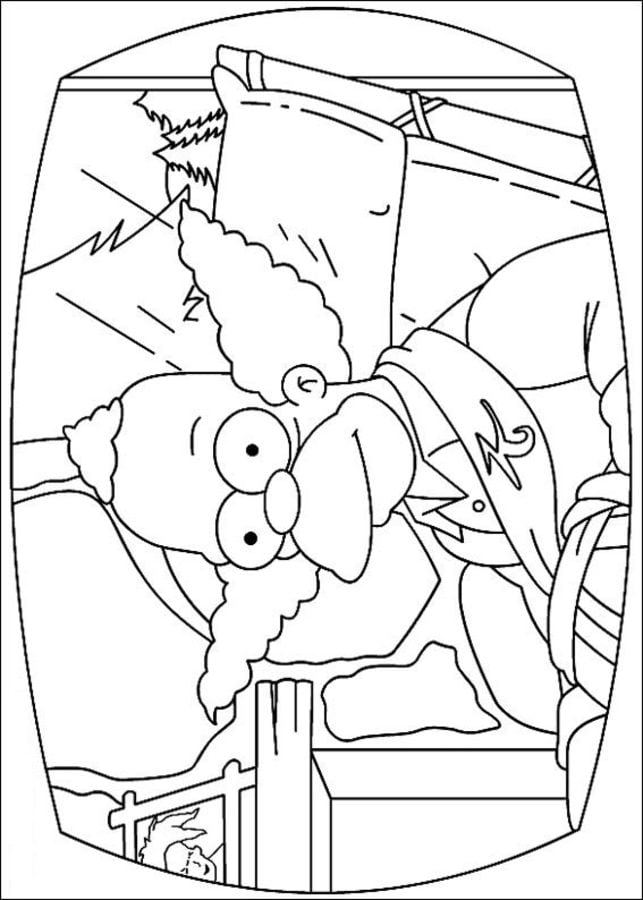Dibujos para colorear: Los Simpson
