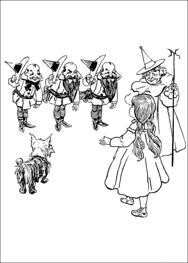 Dibujos para colorear: El mago de Oz