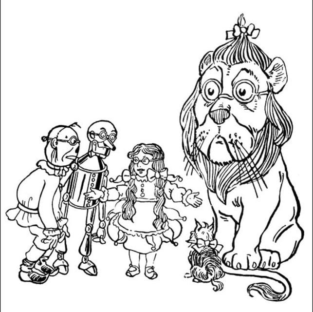 Coloring pages: The Wizard of Oz