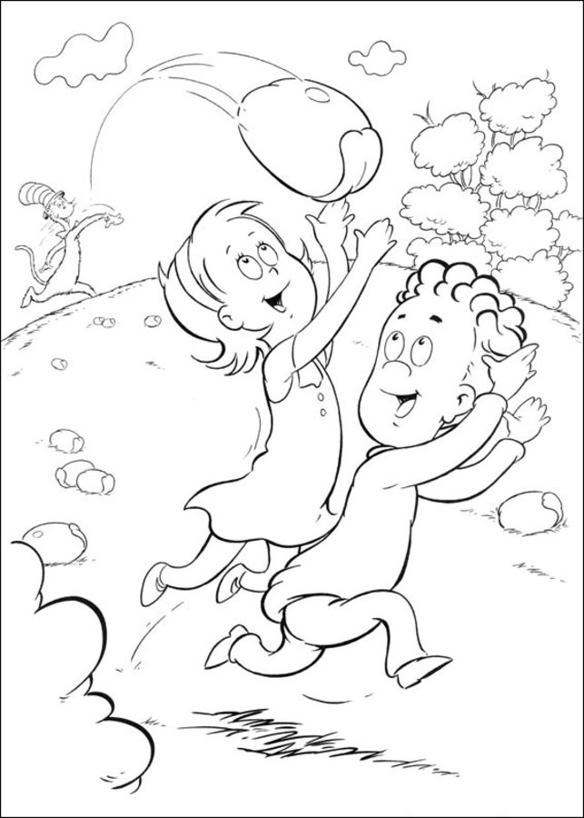 Coloring pages: The Cat in the Hat