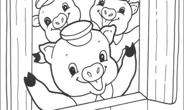 Coloring pages: The Three Little Pigs