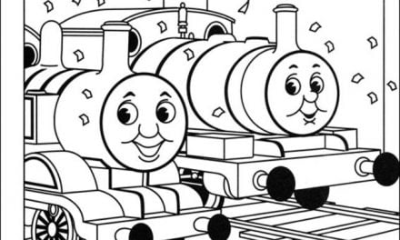 Ausmalbilder: Thomas, die kleine Lokomotive
