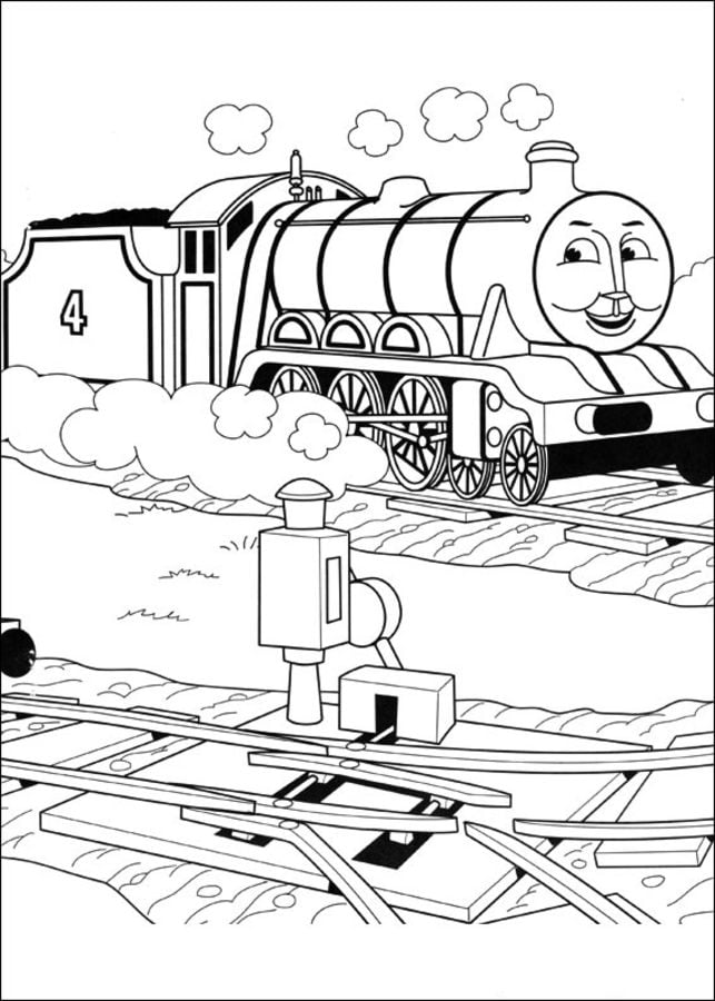 Ausmalbilder: Thomas, die kleine Lokomotive 5