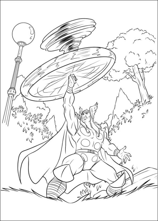 Coloring pages: Thor 8
