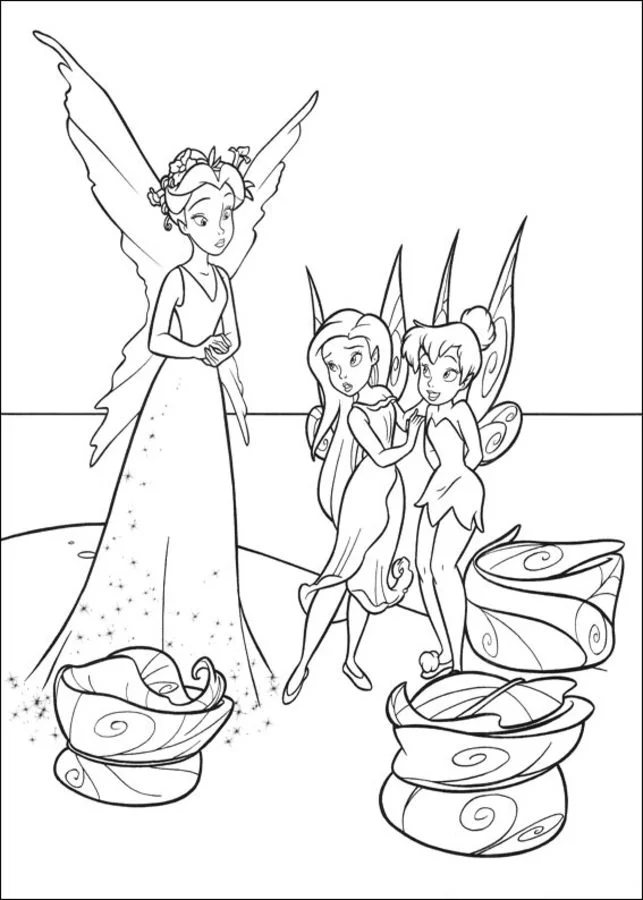 Ausmalbilder: Tinker Bell 3
