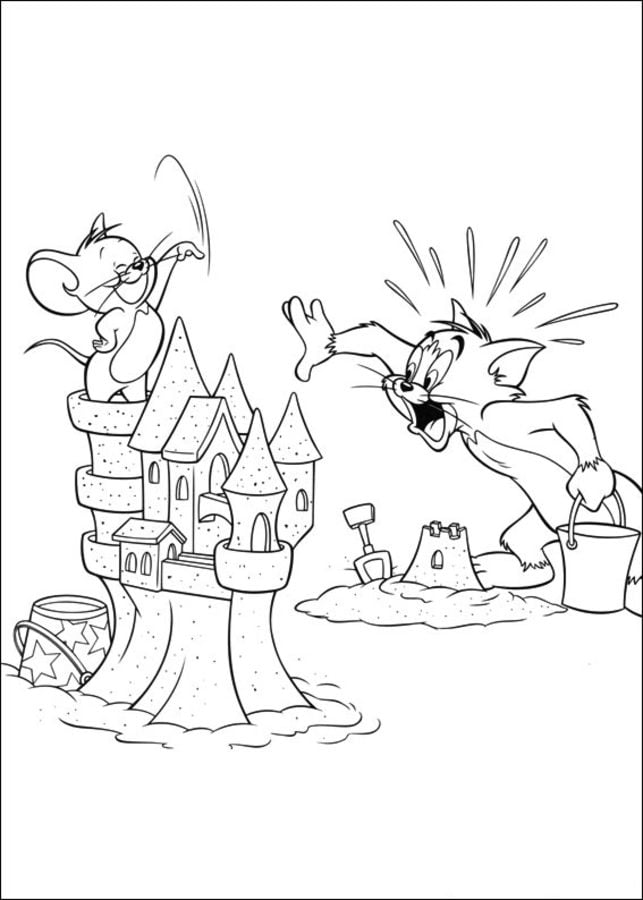 Disegni da colorare: Tom & Jerry