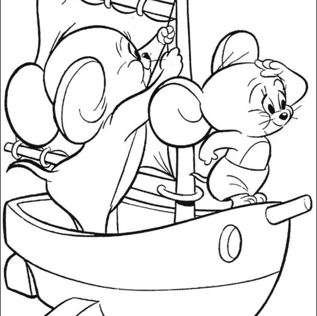 Ausmalbilder: Tom und Jerry