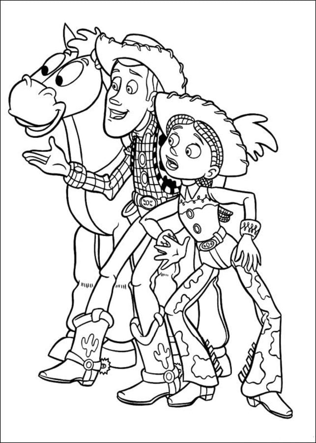 Dibujos para colorear: Toy Story imprimible, gratis, para los niños y los  adultos