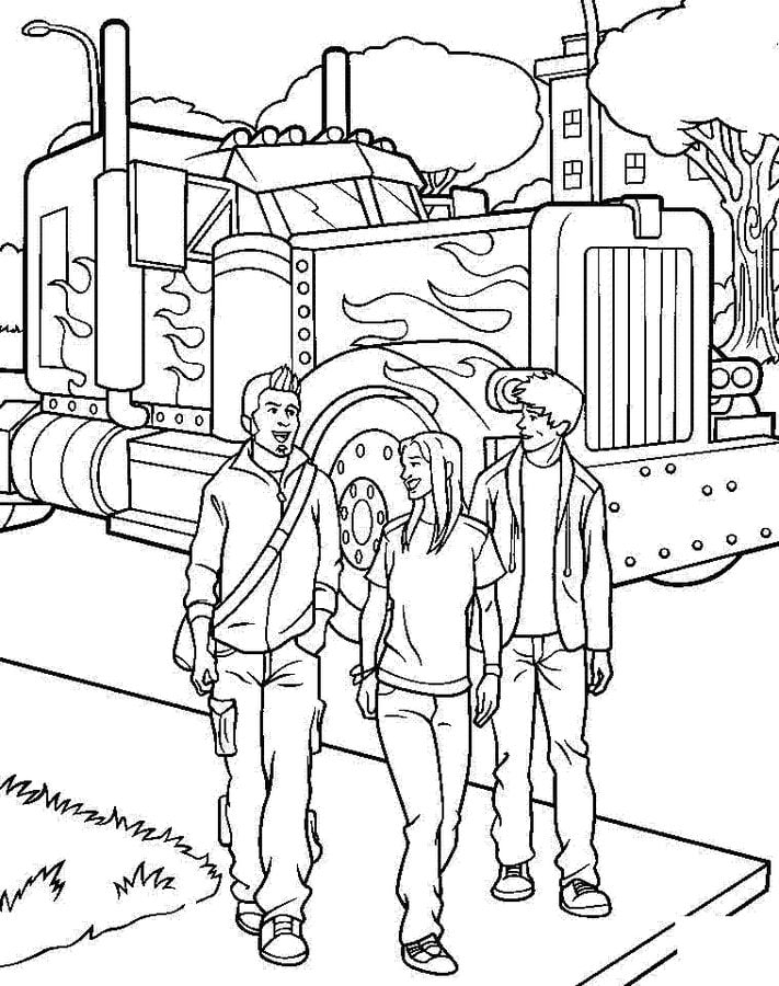 Coloring pages: Transformers