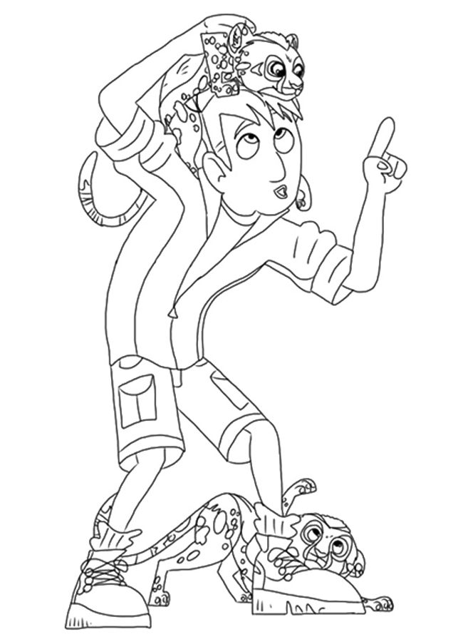 Coloring pages: Wild Kratts