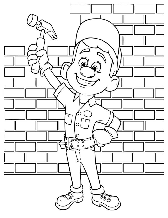 Coloring pages: Wreck-It Ralph 10