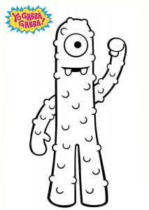 Dibujos Para Colorear Yo Gabba Gabba Imprimible Gratis Para Los