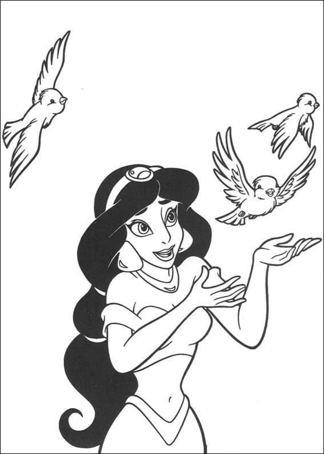Coloring pages: Aladdin 4