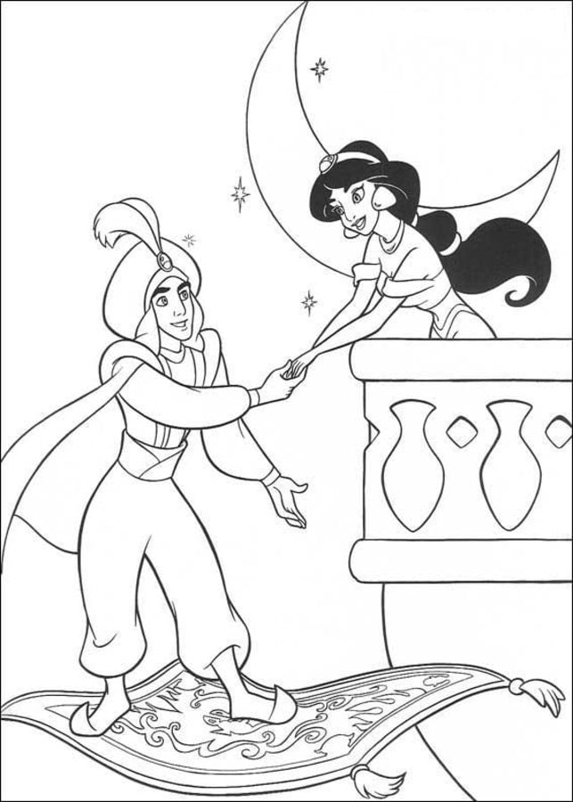 Coloring pages: Aladdin 9