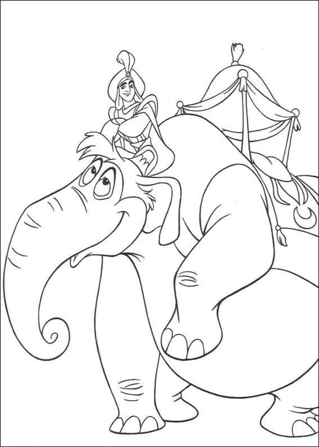 Coloring pages: Aladdin 10