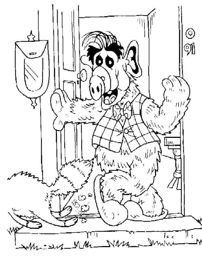 Coloring pages: Alf 2