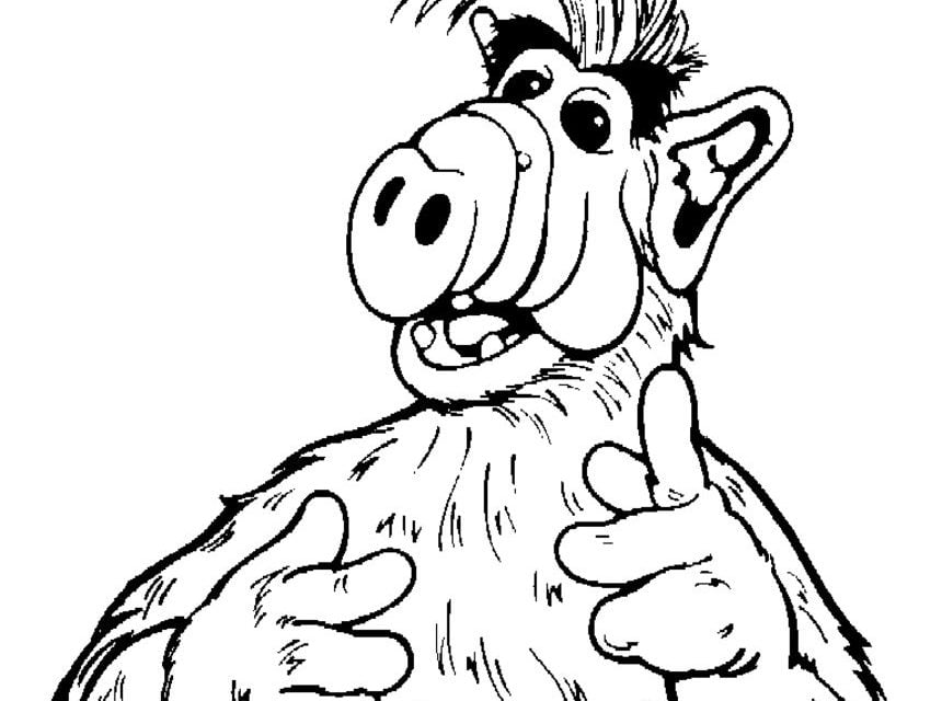 Coloring pages: Alf