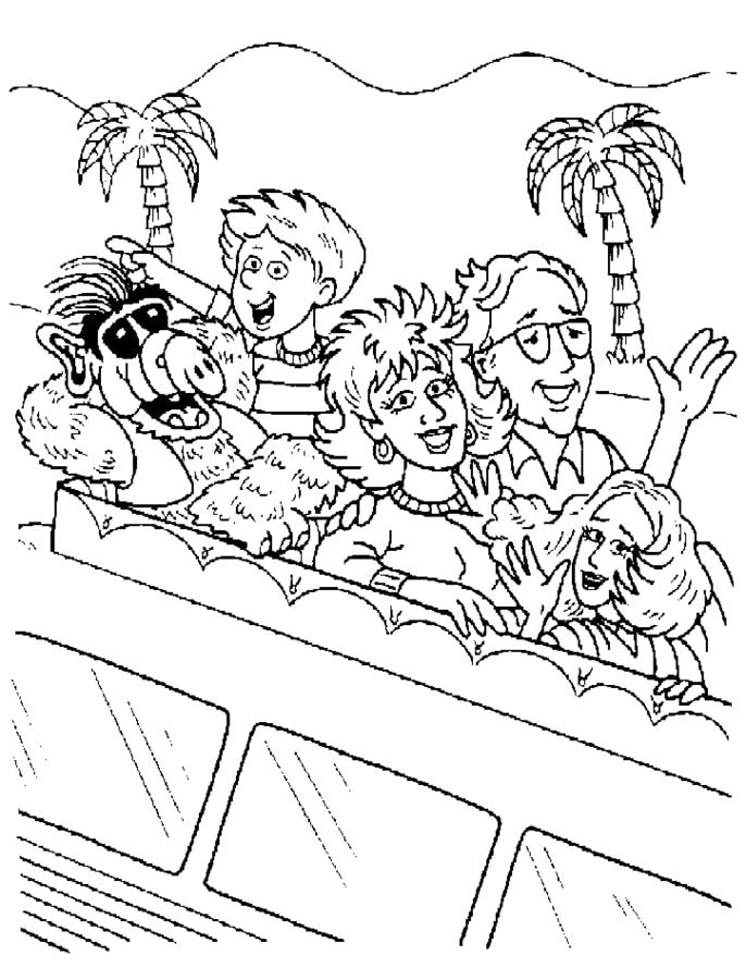 Coloring pages: Alf 7