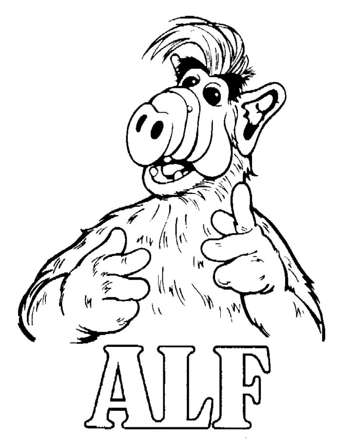 Ausmalbilder: Alf