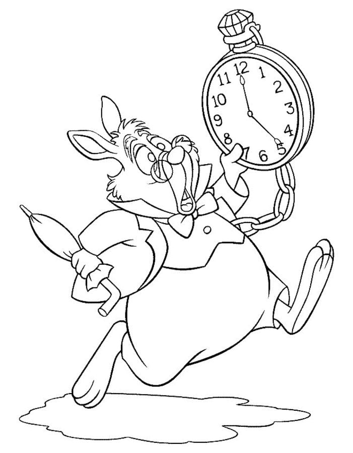 Coloring pages: Alice in Wonderland 2