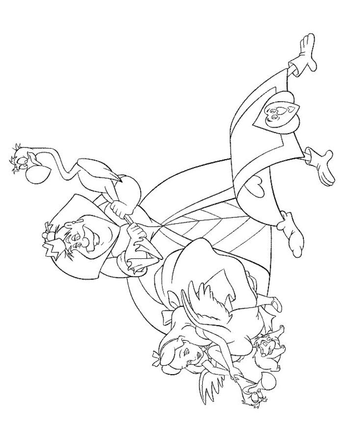 Coloring pages: Alice in Wonderland 5
