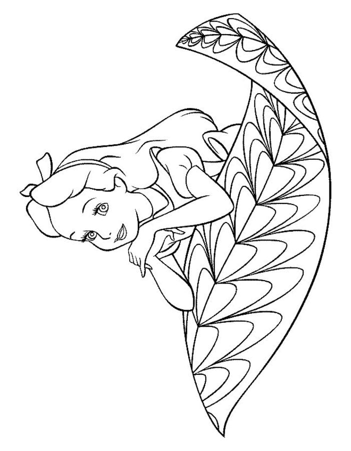 Coloring pages: Alice in Wonderland 8
