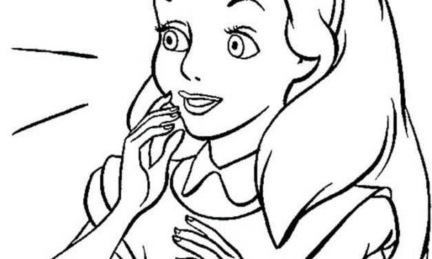 Coloring pages: Alice in Wonderland