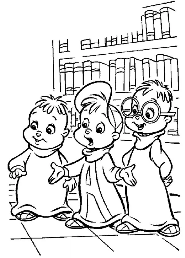 alvin and the chipmunks coloring pages eleanor