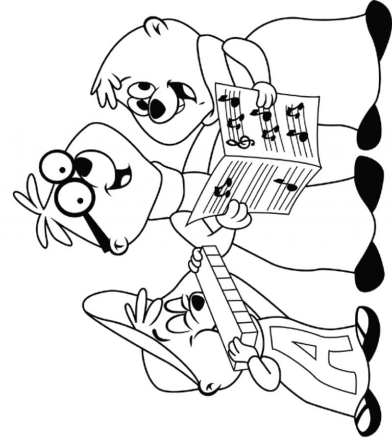 Coloring pages: Alvin and the Chipmunks, printable for kids & adults, free